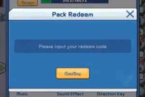 Redeem a gift code in Legend Trainer's Quest