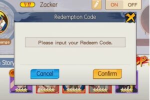 Redeem a gift code in Ninja War