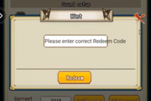 Redeem a gift code in Ninja War Konoha Defenders