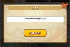 Redeem a gift code in Ninja War Ultimate Challenge
