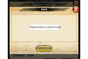 Redeem a gift code in Origin of Six Paths