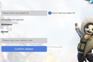Redeem a gift code in Rules of Survival