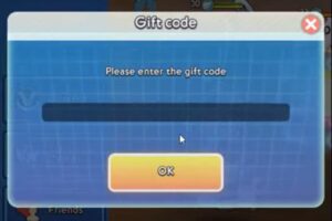 Redeem a gift code in Ultra Monster