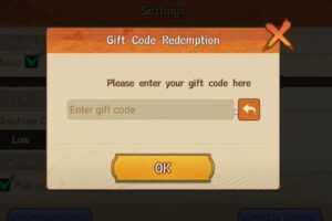 Redeem a gift code in Final Shinobi Ultimate Shadow