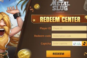 Redeem a gift code in Metal Slug Awakening