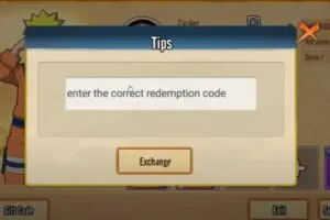 Redeem a gift code in Ninja Master Ultimate Shock