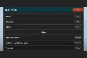 Redeem a gift code in Roblox Kaiju Universe