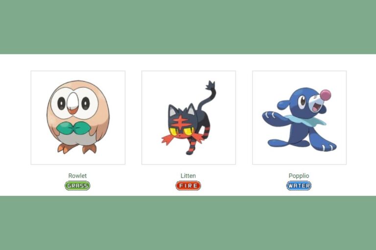 All Starters Pokemon by Generation List Generation 19