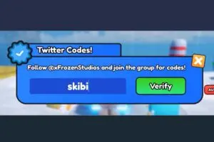 Redeem a gift code in Roblox Punch A Anime
