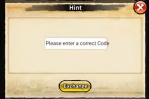 Redeem a gift code in Shuriken Shadows Rebirth Saga