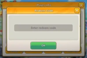 Redeem a gift code in Z Warriors Unleashed