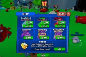 Redeem a gift code in Popping Simulator
