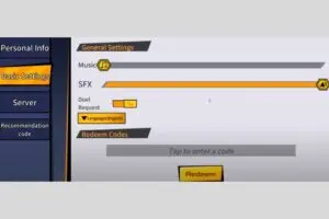 Redeem a gift code in Z Fighter Chronicles