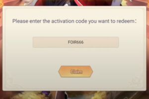Redeem a gift code in Fantasia Origin Idle RPG