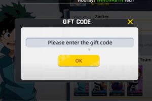Redeem Gift Code in MHA Beyond Limits