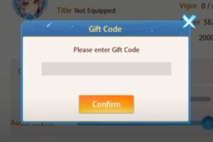 Redeem a gift code in Mythic Samkok