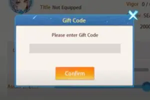 Redeem a gift code in Mythic Samkok