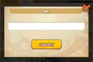 Redeem a gift code in Ninja Storm Shinobi Road