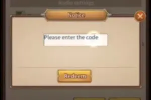 Redeem a gift code in Pirate Era Legends Shores