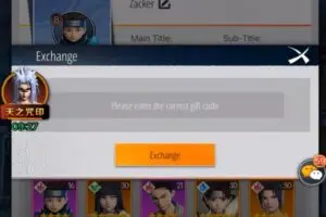 Redeem a gift code in Spirit Jutsu Flame Rise