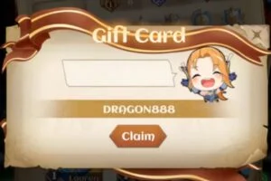 Redeem a gift code in Dragon Knights