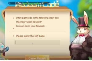 Redeem a gift code in Luna Saga