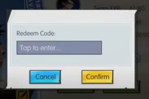 Redeem a gift code in Super Dragon Warriors Fight