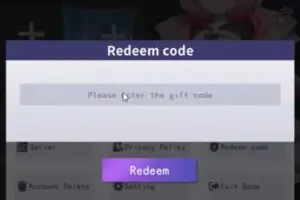 Redeem a gift code in Edenight Idle RPG