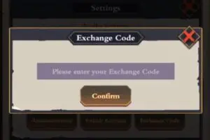 Redeeming a gift code in Demon King