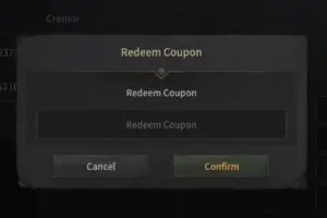 Redeem a gift code in ROM Remember Of Majesty