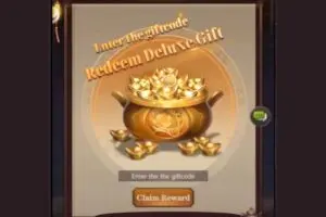 Redeeming a gift code in Legacy Fate Sacred&Fearless