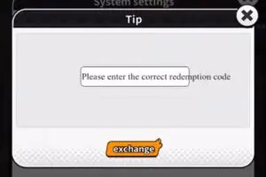 Redeem a gift code in Shaman King Psychic Wars