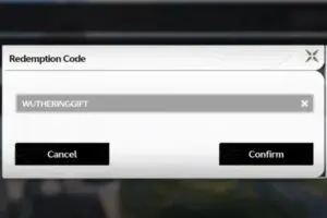 Redeeming a gift code in Wuthering Waves