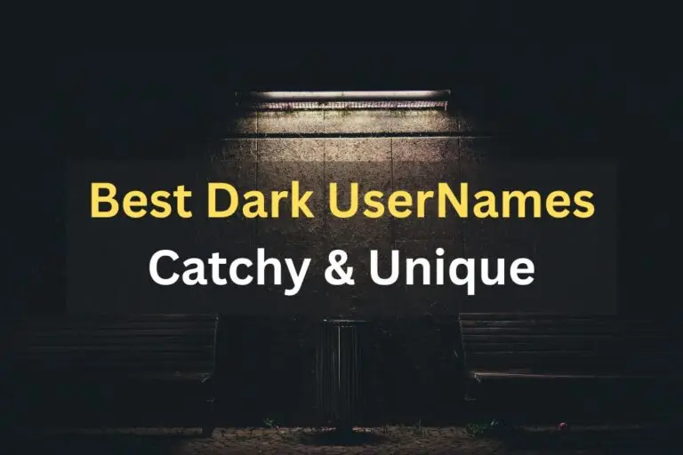 Best Dark Usernames Catchy & Unique