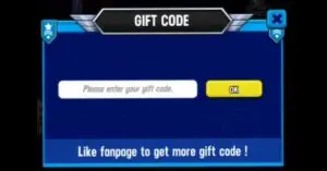 Redeeming a gift code in Space Shooter